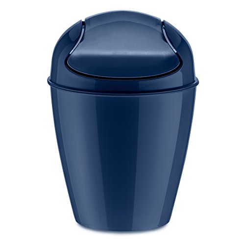 Kunststoff solid wei/ß koziol Schwingdeckeleimer 5 L Del S 21,6 x 21,6 x 37 cm